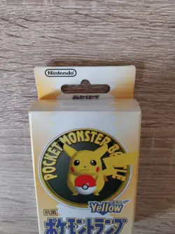 1998 Japanese Pokemon Poker Playing Cards Deck Sealed 3D Yellow Pikachu Set - Image 3