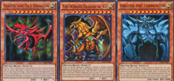 Yugioh Egyptian God Cards - Slifer, Ra & Obelisk Set - LDK2 - Ultra Rare yugioh - Image 1