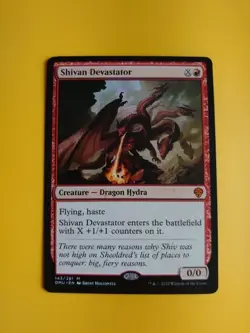 Shivan Devastator. Mythic DMU. dragon Hydra. Magic the Gathering Card. - Image 1