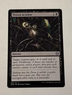 MTG Drown in Ichor - Phyrexia All Will Be One LP - Image 1