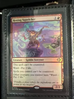 Hexing Squelcher ECL 145 - Foil - NM - Magic the Gathering - Image 1