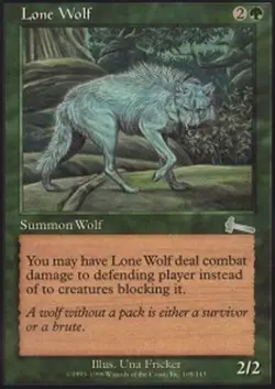 Lone Wolf - Urza's Legacy #105/144 MTG Magic The Gathering - Image 1