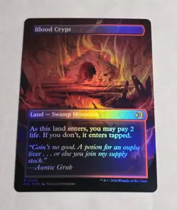 Magic:The Gathering - Lorwyn Eclipsed - Blood Crypt Borderless Foil NM - Image 2
