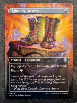 Lightning Greaves - Borderless - Commander Lost Cavens of Ixalan (MTG) - Image 1