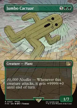 1x Jumbo Cactuar - Borderless Light Play MTG Magic - Kid Icarus - - Image 1
