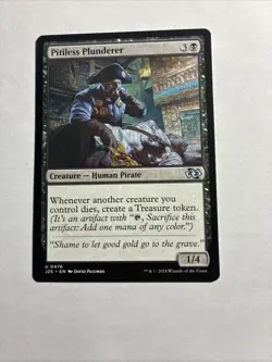 Pitiless Plunderer - Foundations Jumpstart MTG Plus Bonus Card!!! - Image 1