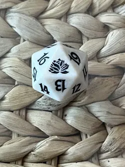 MTG Magic the Gathering 2000 Beatdown Spindown - Dice Die - Black Lotus - White - Image 1