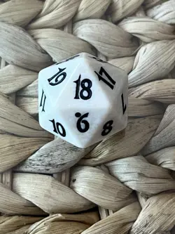 MTG Magic the Gathering 2000 Beatdown Spindown - Dice Die - Black Lotus - White - Image 2