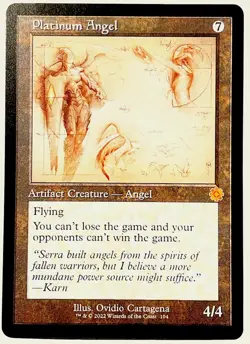 MTG Platinum Angel (Schematic)-The Brothers' War: Retro Frame Artifacts NM-M - Image 1