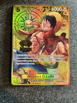 Monkey.D.Luffy (One Piece Japanese Version 2nd Anniversary Set) ST13-015 GOLD - Image 1