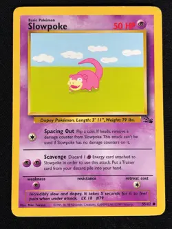Pokemon Slowpoke 55/62 Common (LP) - Image 1