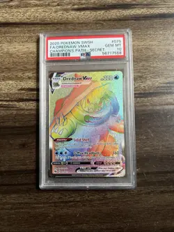 PSA 10 Drednaw VMAX 075/073 Champion's Path Secret Rare FA Holo Pokemon 2020 - Image 1