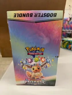 2025 Pokemon Prismatic Evolutions Sealed Booster Bundle Display Box - Image 1