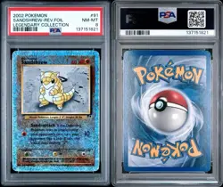 2002 POKEMON LEGENDARY COLLECTIONSANDSHREW-REVERSE FOIL 91 - Image 3