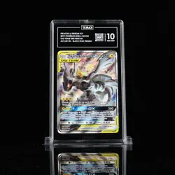 PIKACHU & ZEKROM GX TAG TEAM PROMO TAG 10 GEM MINT #SM168 - Image 1