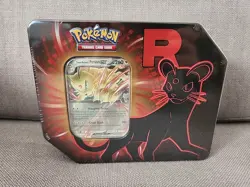 Pokemon TCG Team Rocket Persian Tin 5 Booster Packs + Promo Card - New Sealed - Image 2
