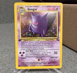1999 Pokemon GENGAR 5/62 Fossil 1st First Edition Holo - Image 1