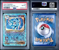 2002 POKEMON LEGENDARY COLLECTIONMACHAMP-REVERSE FOIL 15 - Image 3
