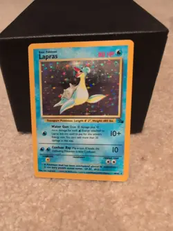 Lapras - 10/62 - Pokemon Fossil Unlimited Holo Rare Card WOTC NM - Image 1