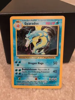 Gyarados - 6/102 - Pokemon Base Set Unlimited Holo Rare Card WOTC MP-LP - Image 1