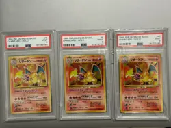 1996 Pokemon Base Set Japanese Charizard PSA 9 - Image 2