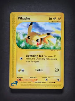 Pikachu No. 124 - Pokemon Expedition - Near Mint - Image 1