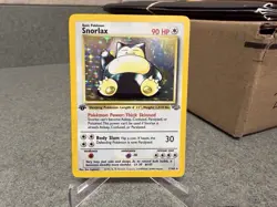 1999 Pokemon 1st First Edition Fossil Snorlax Holo 11/64 - Image 1