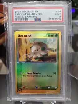 Shroomish Reverse Holo PSA 9 | EX Ruby & Sapphire 2003 | Pokemon Card #69 - Image 1