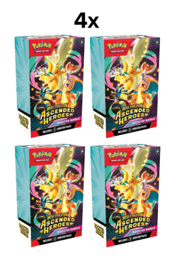 4x Pokemon TCG Mega Evolution Ascended Heroes Booster Bundle PRESALE CONFIRMED - Image 1