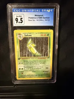 Pokemon Metapod #54 Base Set German CGC 9.5 - Image 1