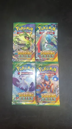 2016 POKEMON XY ROARING SKIES Booster Packs Complete Pack Art Set - Image 2