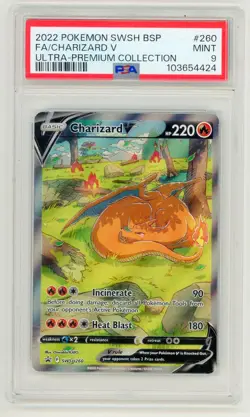 Charizard V 2022 Pokemon Black Star Promo PSA 9 #SWSH260 - Image 1