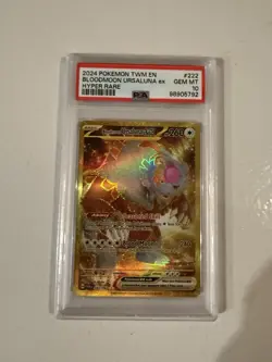 Pokemon Twilight Masquerade Bloodmoon Ursaluna ex Hyper Rare - PSA 10 - Image 1