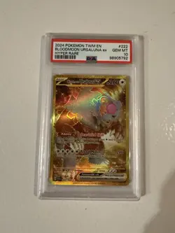 Pokemon Twilight Masquerade Bloodmoon Ursaluna ex Hyper Rare - PSA 10 - Image 2