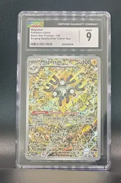 Pokemon Magneton Scarlet & Violet Promo #159 Promo Holofoil English CGC 9 - Image 1