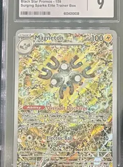 Pokemon Magneton Scarlet & Violet Promo #159 Promo Holofoil English CGC 9 - Image 5
