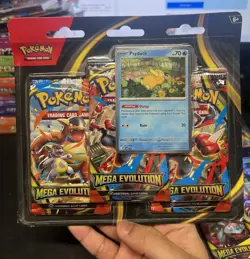 2x Pokemon TCG: Mega Evolution 3-Pack Blister Psyduck Promo lot of 2 SHIPS FAST - Image 2