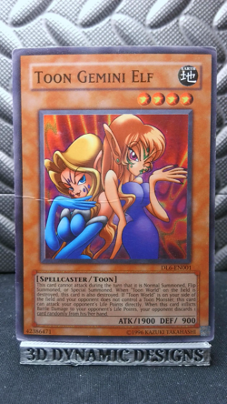 | Yugioh Toon Gemini Elf DL6-EN001 Super Rare Duelist League Promo HP 🔥 | - Image 1