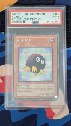 PSA 9 KURIBOH PRISTMATIC PROMO PCY-005 YUGI THE DESTINY YUGIOH 2003 ENGLISH - Image 1