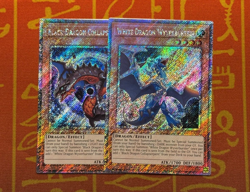 YUGIOH WHITE DRAGON WYERBURSTER/BLACK DRAGON COLLAPSERPENT PLATINUM RA04-EN203 - Image 1