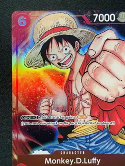 CARD ONE PIECE TCG - Monkey D Luffy Promo card Full Art NEAR MINT English - Image 2