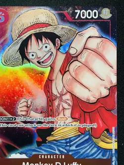 CARD ONE PIECE TCG - Monkey D Luffy Promo card Full Art NEAR MINT English - Image 3
