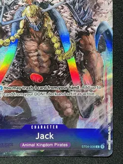 CARD ONE PIECE TCG - Jack ST04-008 Promo Alternate Art NEAR MINT English - Image 4