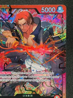 One Piece Card TCG - Shanks (OP09-001) Leader Alt Art NEAR MINT English - Image 3