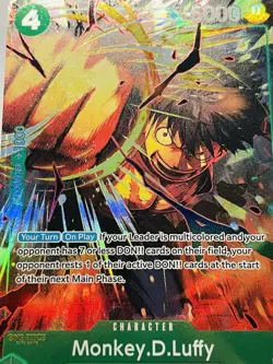 One Piece Card TCG - Monkey.D.Luffy PRB02 Alternate Art AA NEAR MINT english - Image 2