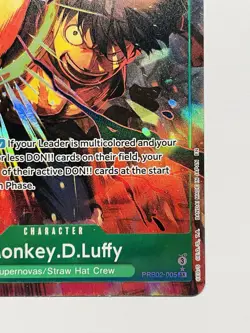 One Piece Card TCG - Monkey.D.Luffy PRB02 Alternate Art AA NEAR MINT english - Image 5