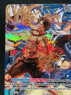 CARD ONE PIECE TCG - Ace & Newgate Leader NEAR MINT English AA - Image 2