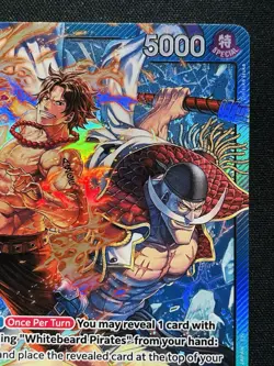 CARD ONE PIECE TCG - Ace & Newgate Leader NEAR MINT English AA - Image 3