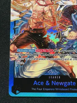 CARD ONE PIECE TCG - Ace & Newgate Leader NEAR MINT English AA - Image 5