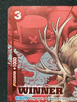 CARD ONE PIECE TCG - Tony Chopper Alternate Art Promo NEAR MINT English Parallel - Image 2